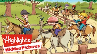Racer Puzzles Mix: Horses, Magic, Skating and more  | Videos for Kids | Highlights Kids
