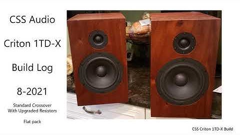 My build log of the CSS Audio Criton 1TD-X