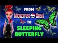 Making SLEEPING FLOWER BUTTERFLY / Monster High Doll Repaint by Poppen Atelier #art