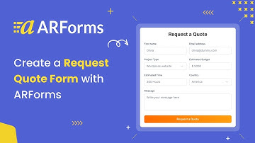 How to Create a Request a Quote Form with ARForms (old)