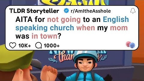 AITA for not going to an English speaking church when my mom was in town?