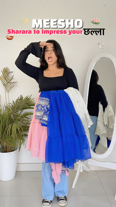 Meesho Sharara Set Haul 🪷✨#youtubeshorts #meesho #meeshofinds #haul #meeshoapp #fashionstyle #fyp