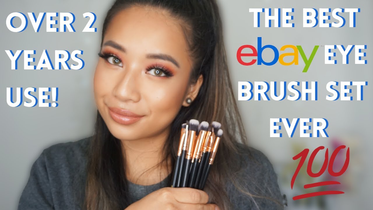 BEST EBAY MAKEUP BRUSHES MSQ 12 pc eye set review and demo YouTube