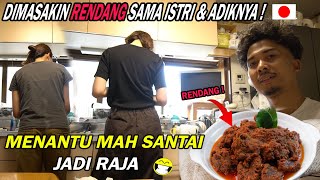 KETIKA ISTRIKU NGAJARIN ADIKNYA MASAK RENDANG UNTUK KELUARGA JEPANG ! AUTO BANGGA !