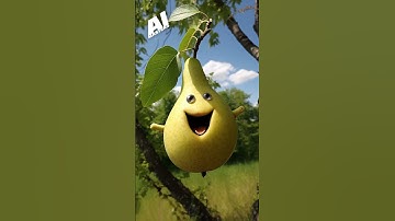AI MASTERED A HAPPY PEAR! #ai #aimasters #aiart #viral #ailovers #pears #pear #ftuitz #fruit