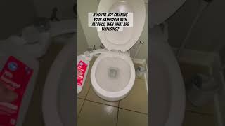 If you’re not using alcohol, then what are you using? #cleanup #dirtybathroom #trending