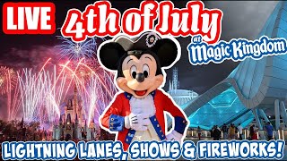 🔴Live: Fourth of July 2026 at Magic Kingdom! - Rides, Shows & Fireworks - Disney World Livestream