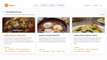 MyChef – Your Personal AI Chef That Learns Your Taste