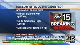 Teens arrested for murder conspiracy