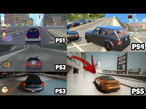 GTA 3 Graphics Comparison PS1 vs PS2 vs PS3 vs PS4 vs PS5 || Gaming_Monkee