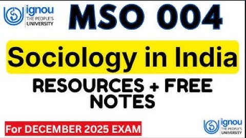 IGNOU MSO 004 MOST IMPORTANT QUESTION AND ANSWERS FOR DEC 2025 EXAMS | IGNOU MSO 004 Quick Revision