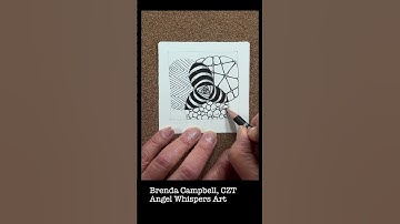 Mindful Monday 48. Draw  along with me and create this tile using the Zentangle Method. #zentangle