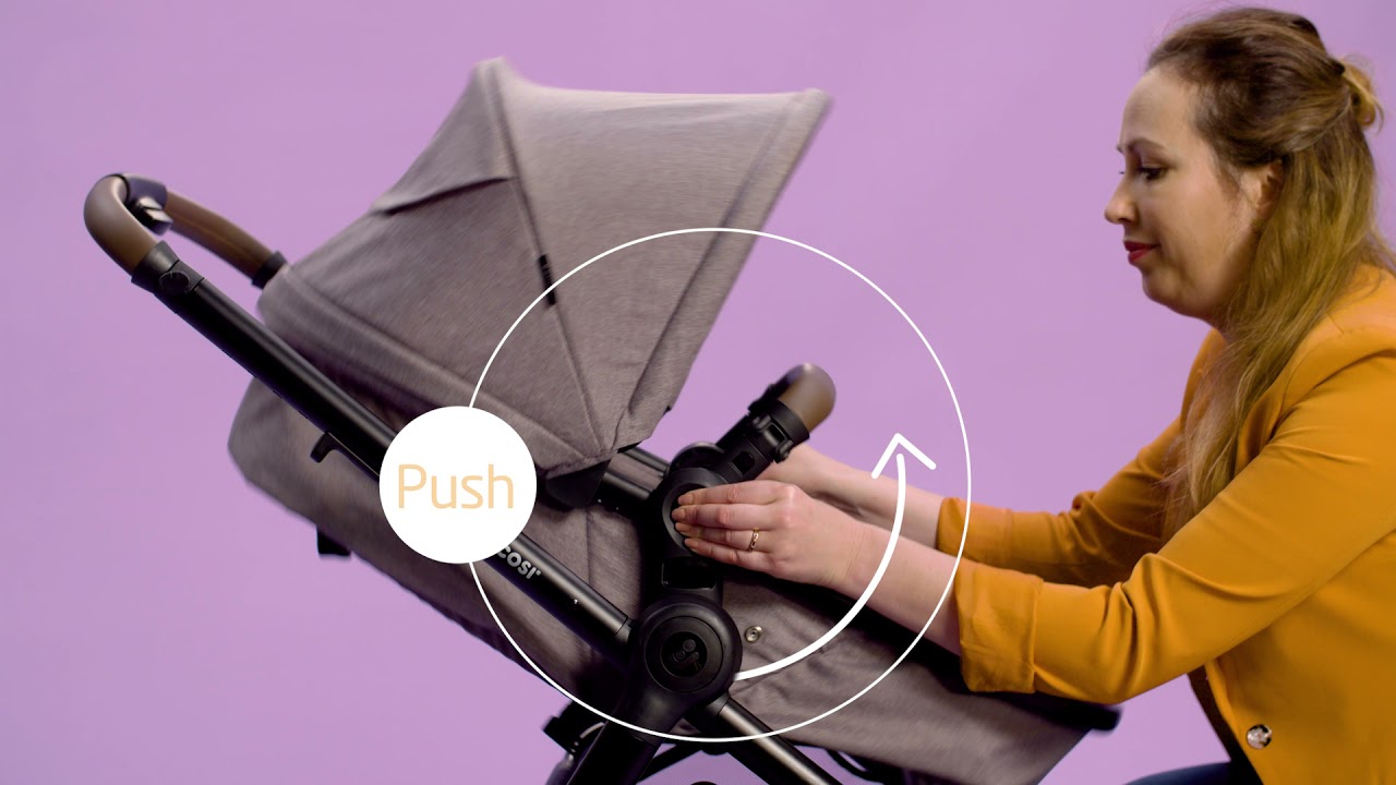 Maxi-Cosi Zelia S Trio: How to adjust pushbar & recline 