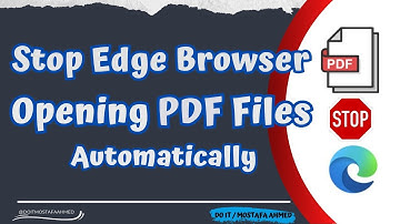 How to Stop Microsoft Edge Browser From Opening PDF Files Automatically #doit_mostafa