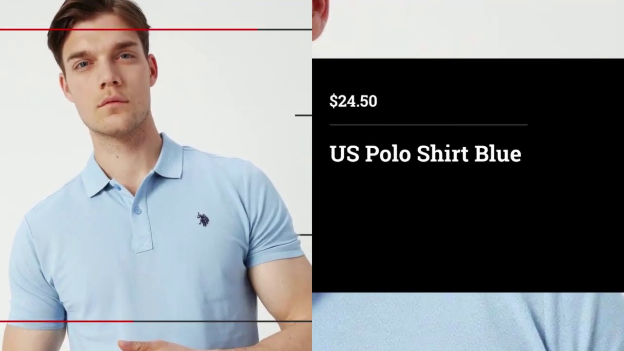 US Polo Shirt Blue - YouTube