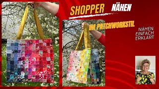 Nähe einen Shopper aus deinen Scraps!