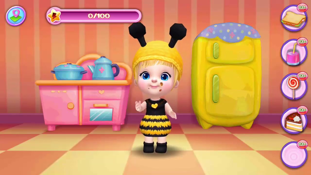 Baby Kim - Care & Dress Up - Baby Kim 02 - Game For Kids - YouTube