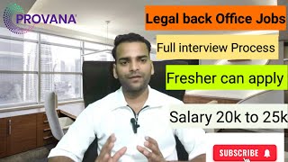 Non Voice Process Jobs In Noida || Work From Home Jobs ll Provana Legal Back Office.