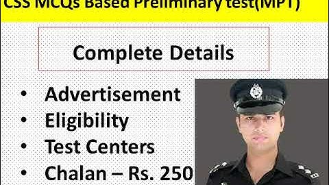 CSS Screening Test MPT 2022||CSS 2022 Details Adv & Syllabus ||CSS 2022||Eligibility Criteria