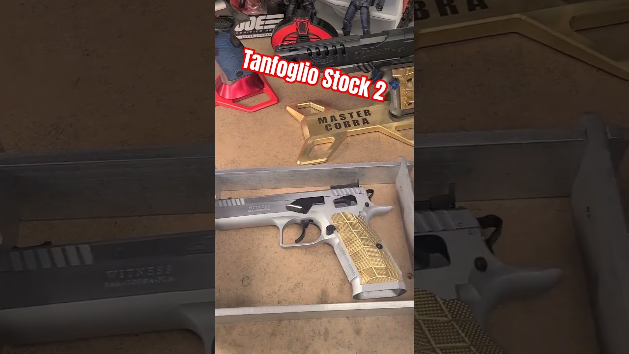 Tanfoglio Stock 2 with Shooting Sports Innovations Thumbest fits the Production Box