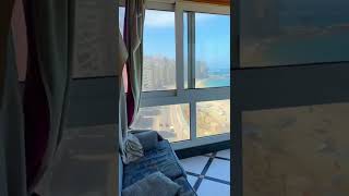 شاهد ارخص شقة بفيو جميل على البحر مباشرةً🏖