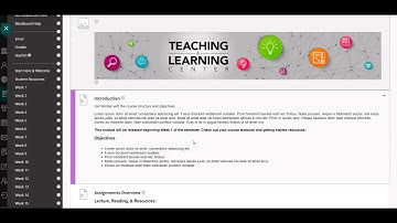 Creating a Learning Module in Blackboard