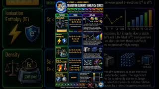 Important periodic trends of 3d Series Elements #jee #neet  #jeemains #jeeadvanced #neetaspirents