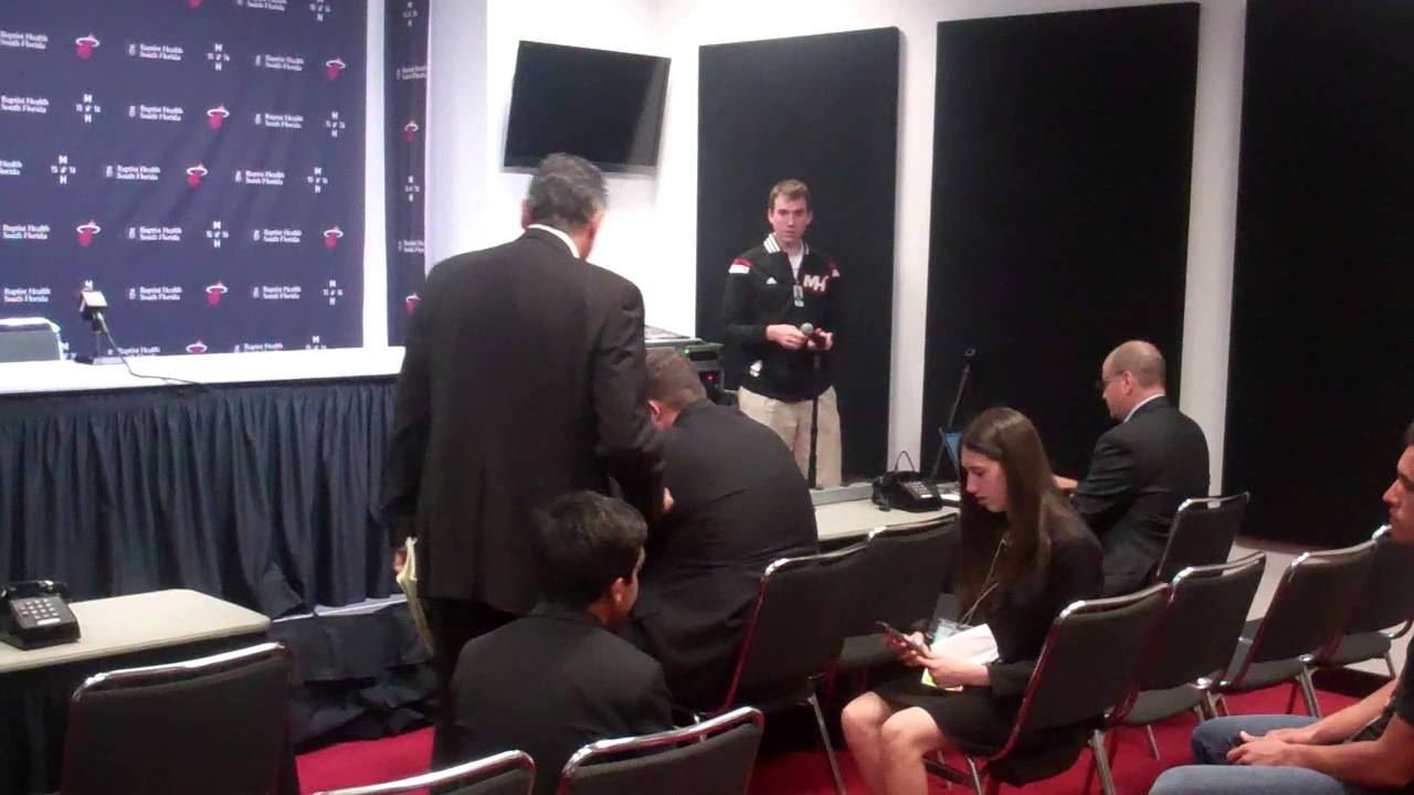 Jordan Fishman Miami Heat Kid Casters Jordan Fishman, Raj Kumar with Tony Fiorentino ...