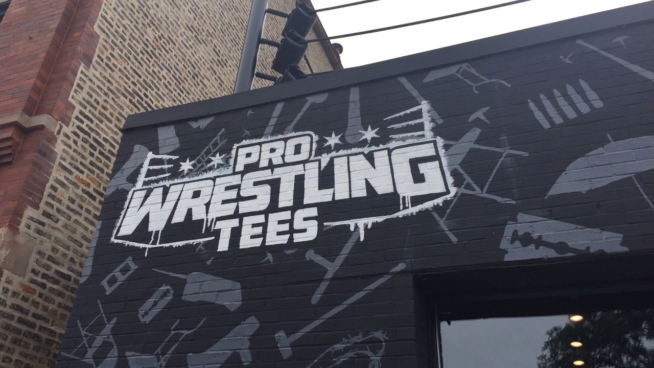 PRO WRESTLING TEES STORE TOUR ON ALL IN WEEKEND YouTube