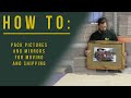 How to pack artwork pictures glass and mirrors for moving or shipping  professional packing tips