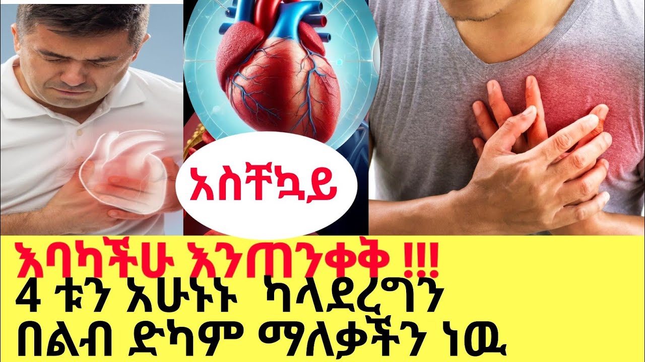 ልባችሁን በሽተኛ የሚያደርጉ 4  አደገኛ ነገሮች #habesha #health tips