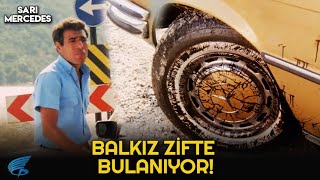 Sarı Mercedes Balkız Zifte Bulanıyor