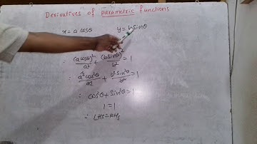 DERIVATIVES OF PARAMETRIC FUNCTIONS PART-1