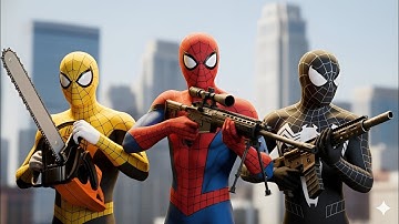 Spider-Man Team vs Joker, Venom & Red Hulk — Final Pursuit & Crash | CGI Cinematic Fan Film