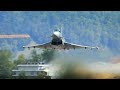 Best sounding eurofighter typhoon display in the swiss alps feat epic vertical climb take off