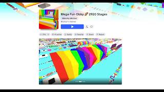 Mega Fun Obby 2920 Stages 2nd episode 🙂. 😍 screenshot 5