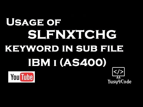 What is the use of SFLNXTCHG keyword in sub file | IBM i | yusy4code