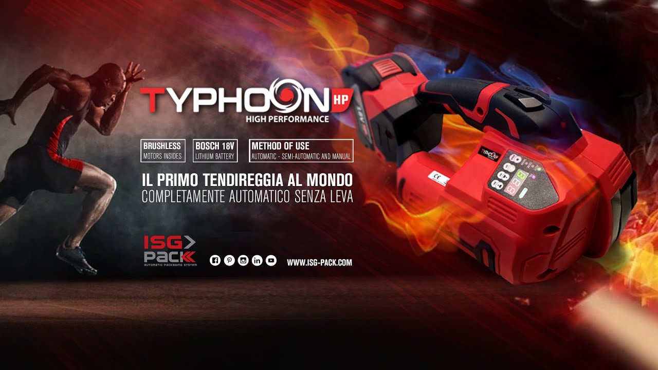 REGGIATRICE A BATTERIA TYPHOON HP - HIGH PERFORMANCE