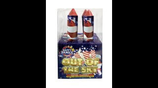 Rocket shape Fountain Out of the Sky from Happy Family Fireworks 49F132  JL2073F
