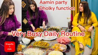 Daily Routine | Busy Day | Aamin Party | Dolly Function |#aamin #dua #busydayvlog #dailyroutine