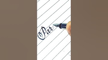 "Paradise" in cursive writing #shorts