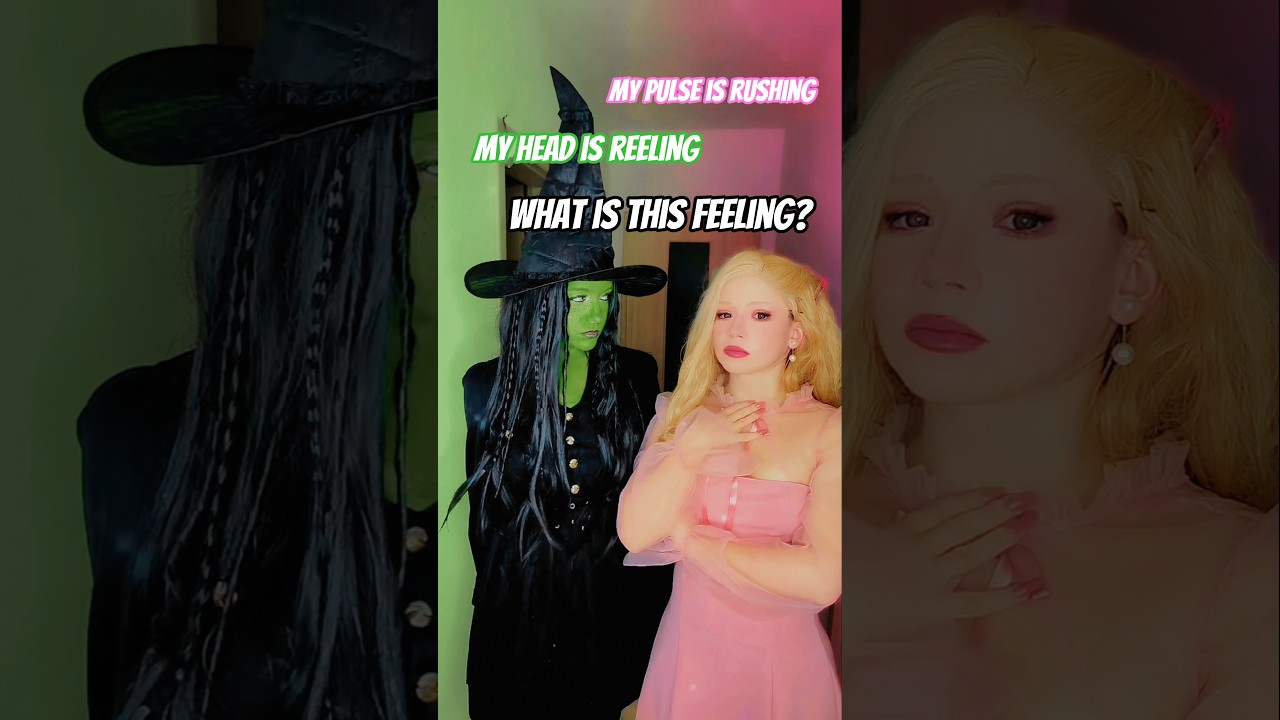 What is this feeling? | Elphaba & Glinda @nikkihatsunecosplay #cosplay #shorts #wicked