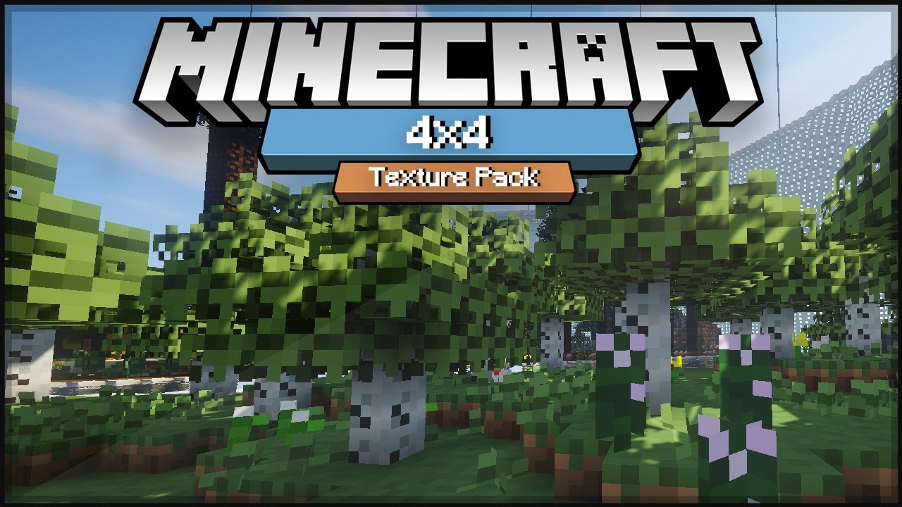 4x4 Minecraft Texture Pack 1 12 1 11 1 10 1 9 Download Max Fps Youtube