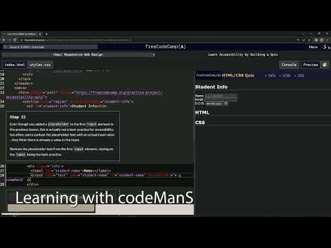 learn2code | freeCodeCamp (New) Responsive Web Design - Building a Quiz ...