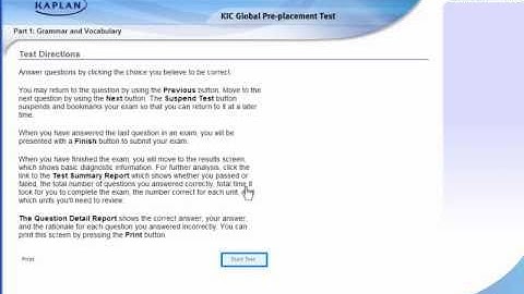 Placement Test version 1