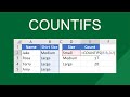 Excel COUNTIFS Function with Multiple Criteria π