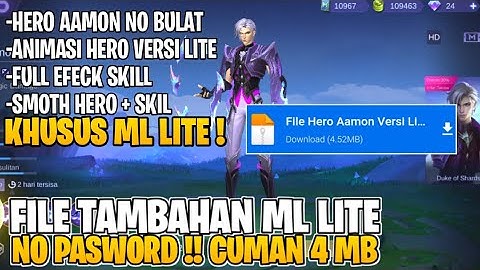 File Hero Aamon Versi Lite - File Tambahan ML Lite