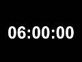 6 Hour Focus Timer (No Music) | Deep Work | Study Timer | Black Screen Countdown