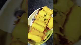 Resturant style khandvi/ Khandvi/खंडवी/ snackfood shortsvideo shorts khandvi snack trending