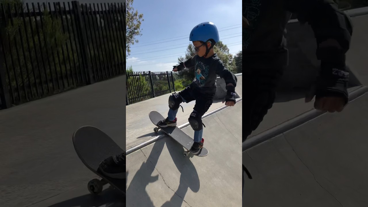6 yr old, Kyler, shreds PQ Skatepark! 